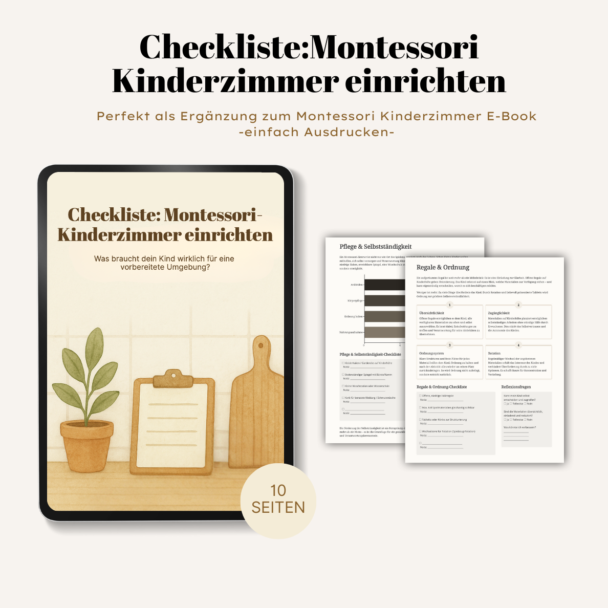Montessori Checkliste